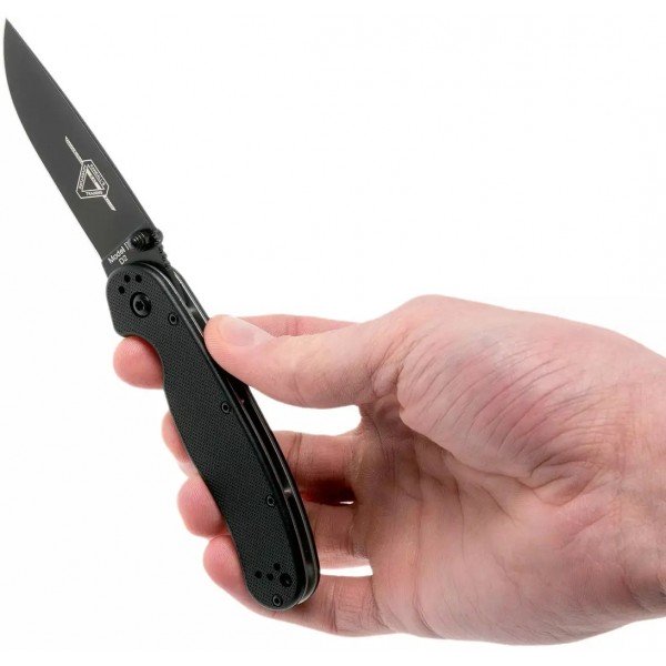 Нож Ontario Knife RAT II D2 BB Black
