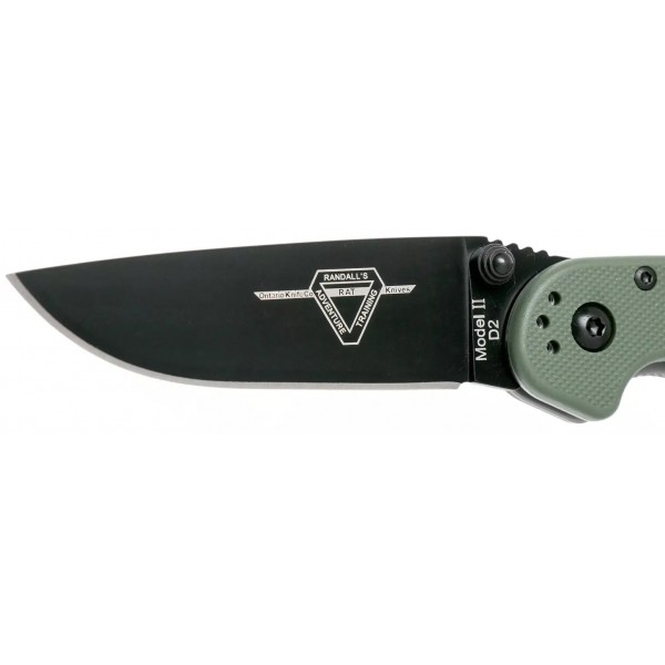 Ніж Ontario Knife RAT II D2 BB OD Green