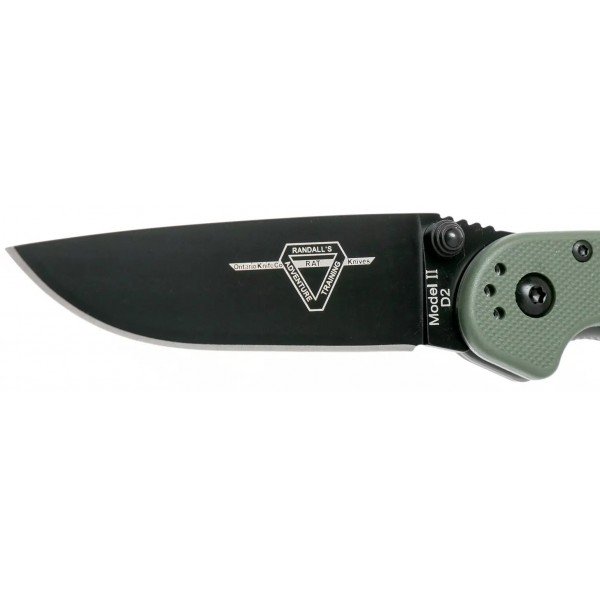 Нож Ontario Knife RAT II D2 BB OD Green