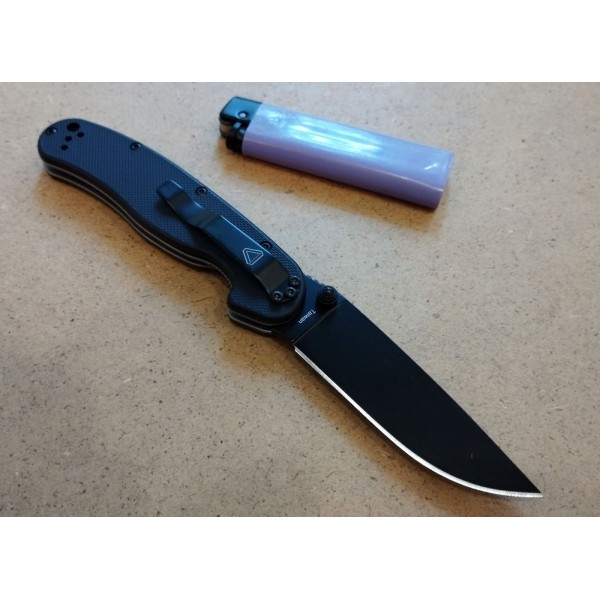 Ніж Ontario Rat 2 BP-Чорна ручка і лезо.(8861)