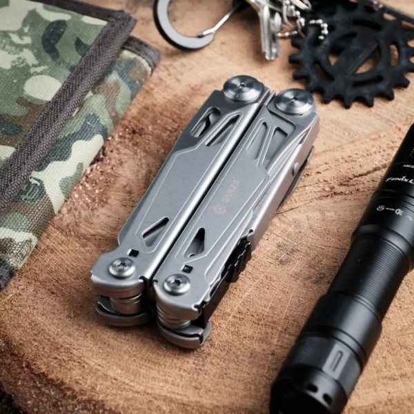 Мультитул Ganzo G303 з чохлом Molle та бітами, 21 функція