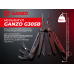 Мультитул Ganzo G305B, (18.2 см) 17 функцій, чорний + біти та чохол