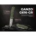 Ніж складаний кишеньковий Ganzo G616-GR (7.9 см) 440C / ABS зелений
