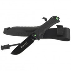 Ніж Ganzo G8012V2-BK чорний (G8012V2-BK) з паракордом 