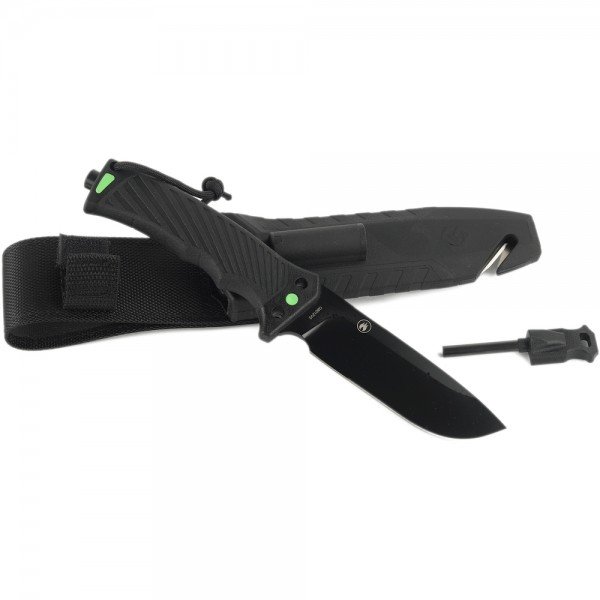Ніж Ganzo G8012V2-BK чорний (G8012V2-BK) з паракордом 