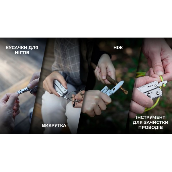 Міні мультитул Roxon M1, сірий