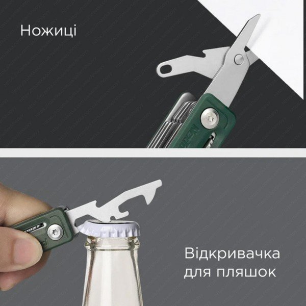Мультитул NexTool Multi Functional Knife, зелений