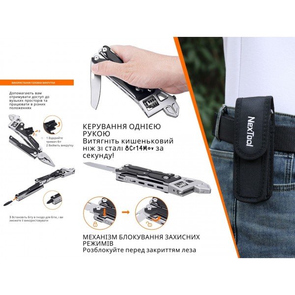 Мультитул NexTool Wrench W4