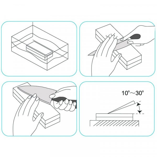 Точильний камінь Risam RW214 зернистість 400, 1500 водний