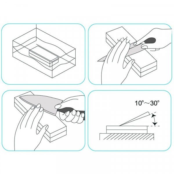 Точильний камінь Risam RW214 зернистість 400, 1500 водний