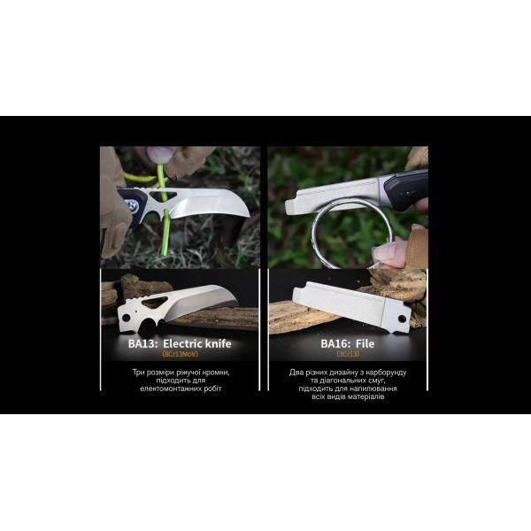 Ніж складаний Roxon S502U, чорний