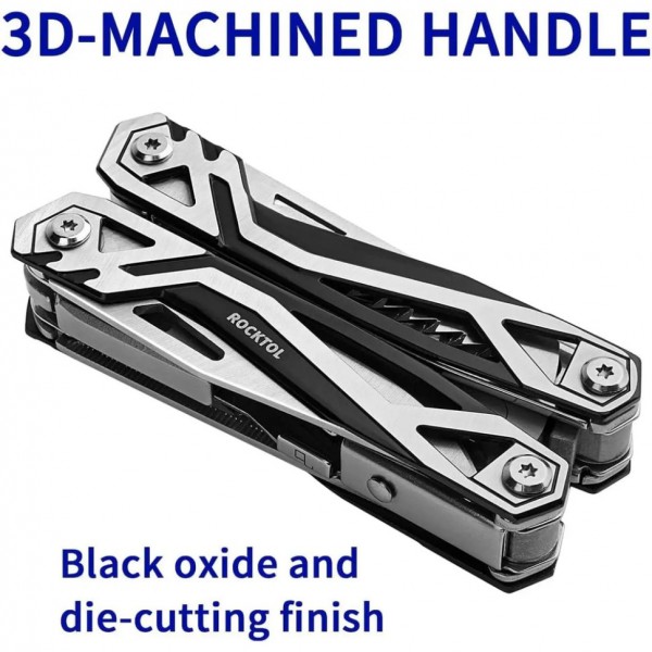 Мультитул Rocktol SK01  21-в-1 з нейлоновим з чохлом та бітами