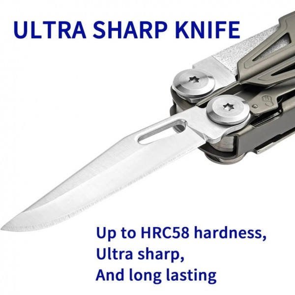 Мультитул Rocktol SK02 19-в-1 з титановим покриттям та нейлоновим чохлом в подарунковій коробці