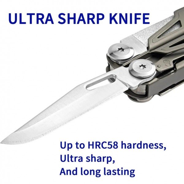 Мультитул Rocktol SK02 19-в-1 з титановим покриттям та нейлоновим чохлом в подарунковій коробці