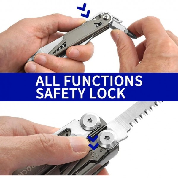 Мультитул Rocktol SK02 19-в-1 з титановим покриттям та нейлоновим чохлом в подарунковій коробці