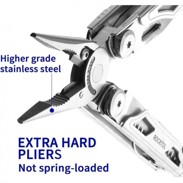 Мультитул Rocktol SK04 22-в-1 з нейлоновим чохлом, кресалом, свистком та бітами