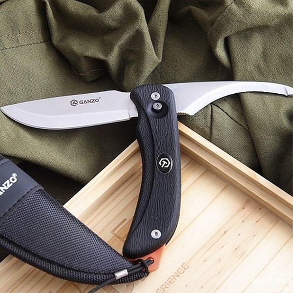 Ніж Ganzo G802-BK з подвійним лезом, чорний