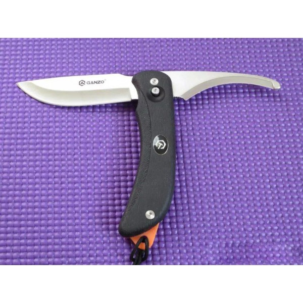 Ніж Ganzo G802-BK з подвійним лезом, чорний