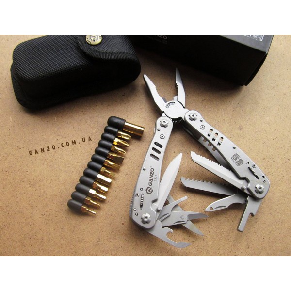 Мультитул Ganzo G301 + набір біт, чохол 