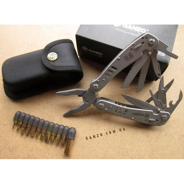 Мультитул Ganzo G301 + набір біт, чохол 