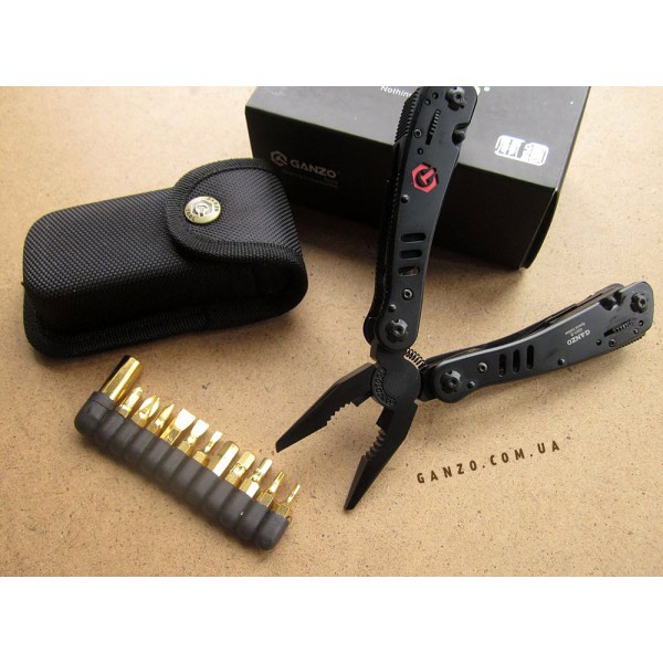 Мультитул Ganzo G301B + набір біт, чохол 