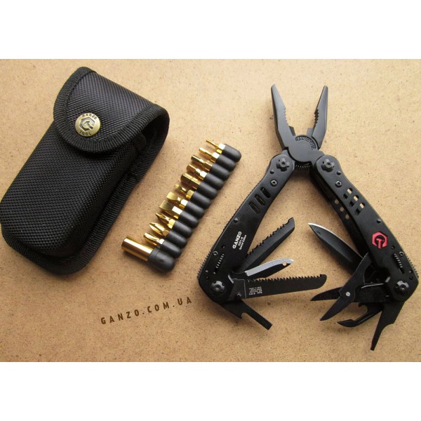 Мультитул Ganzo G301B + набір біт, чохол 