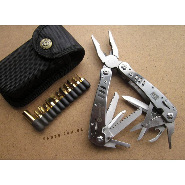 Мультитул Ganzo G301H + набір біт, чохол 