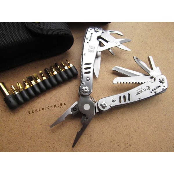 Мультитул Ganzo G302H + набір біт, чохол 