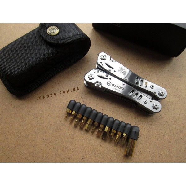 Мультитул Ganzo G302H + набір біт, чохол 