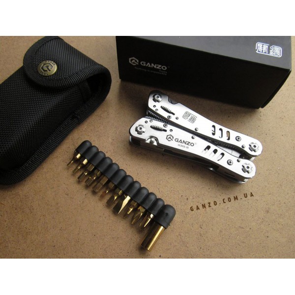 Мультитул Ganzo G302H + набір біт, чохол 