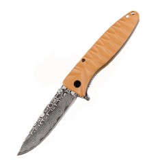 Ніж Ganzo G620, жовтий із травленням