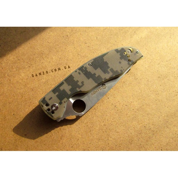 Ніж Ganzo G732, зелений, чорний, помаранчевий