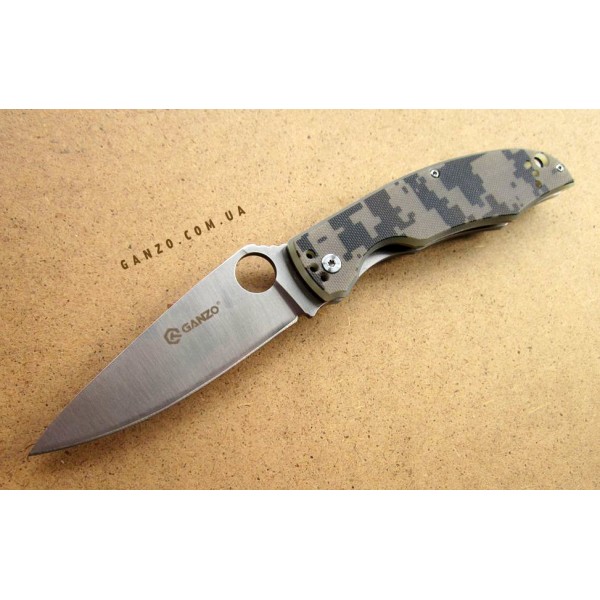 Ніж Ganzo G732, зелений, чорний, помаранчевий