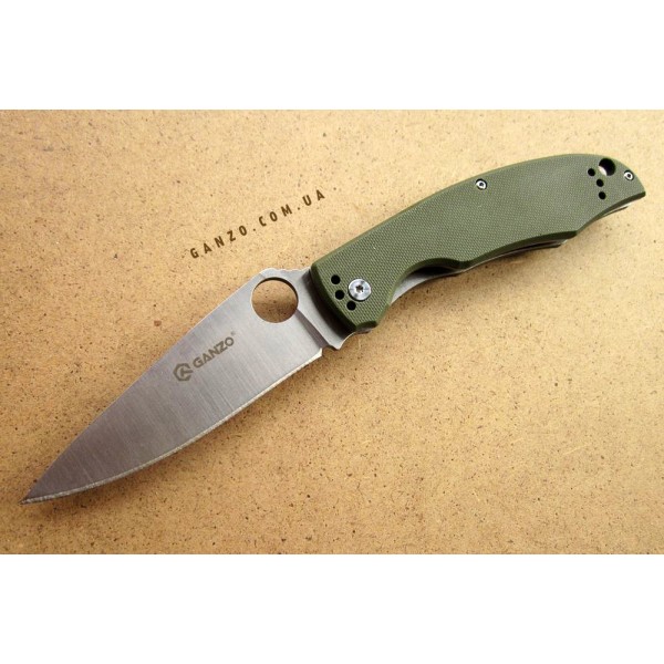 Ніж Ganzo G732, зелений, чорний, помаранчевий