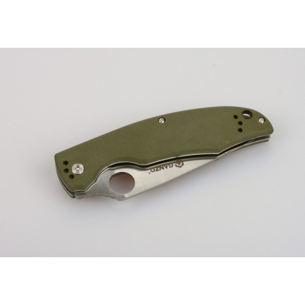 Нож Ganzo G732, зеленый, черный, оранжевый