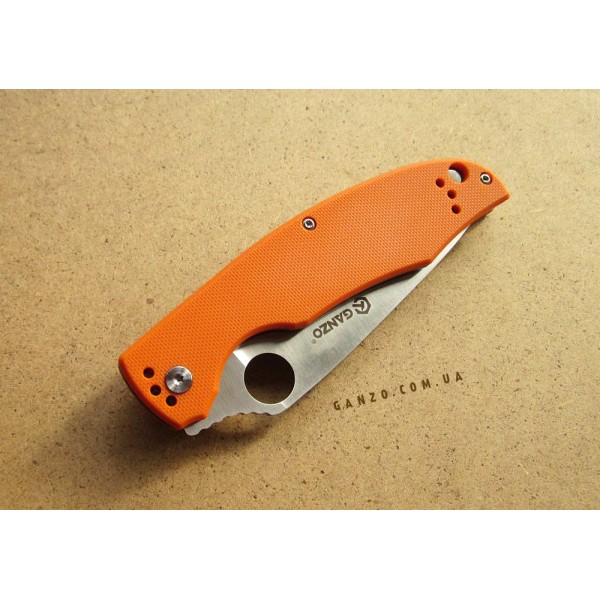 Ніж Ganzo G732, зелений, чорний, помаранчевий