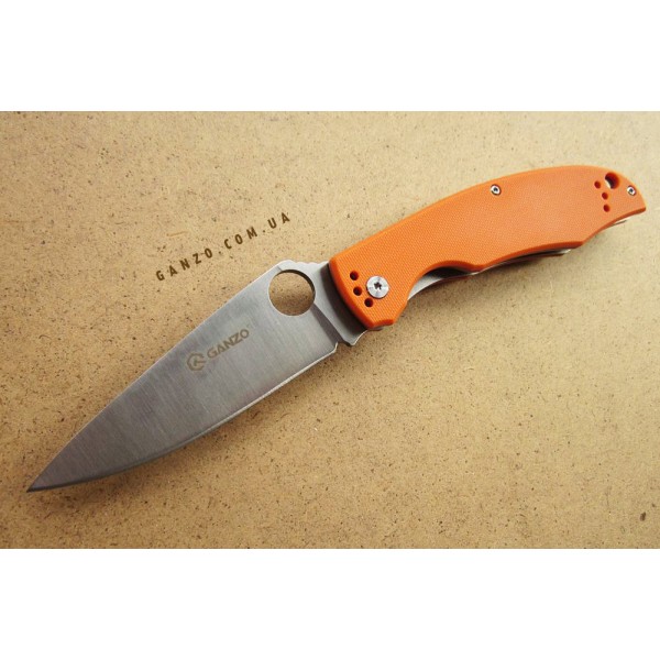 Ніж Ganzo G732, зелений, чорний, помаранчевий