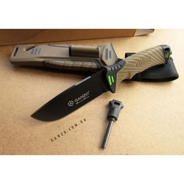 Ніж Ganzo G8012-DY, коричневий