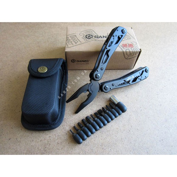 Мультитул Ganzo G202B + набір біт, чохол  