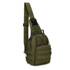 Тактичний рюкзак через плече (зелений)