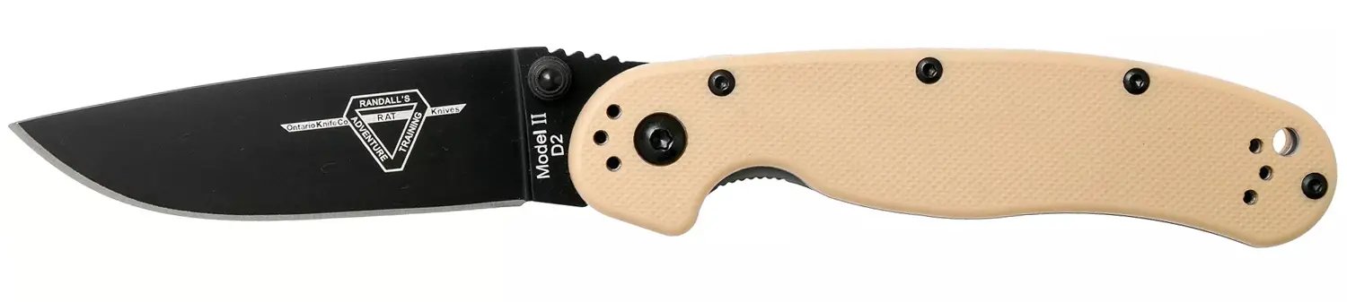 Ніж Ontario Knife RAT II D2 BB Desert Tan