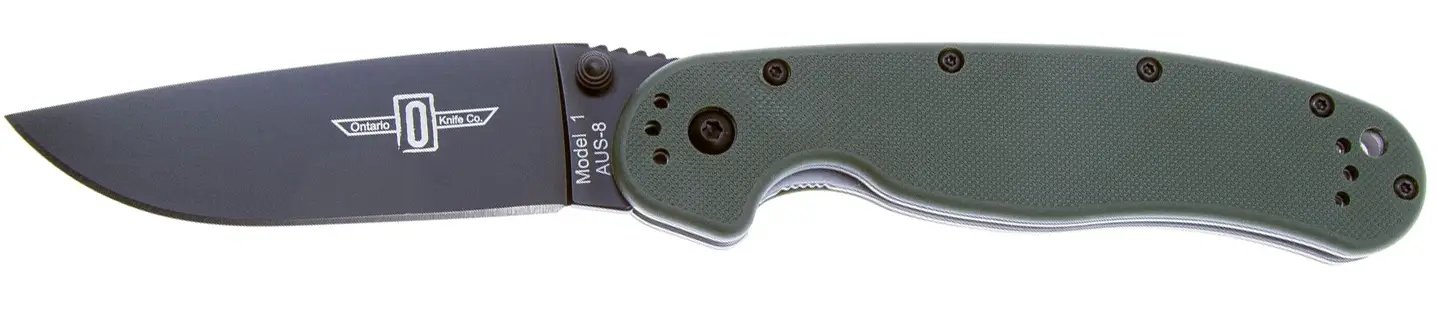 Ніж Ontario Knife RAT I AUS-8 BB OD Green
