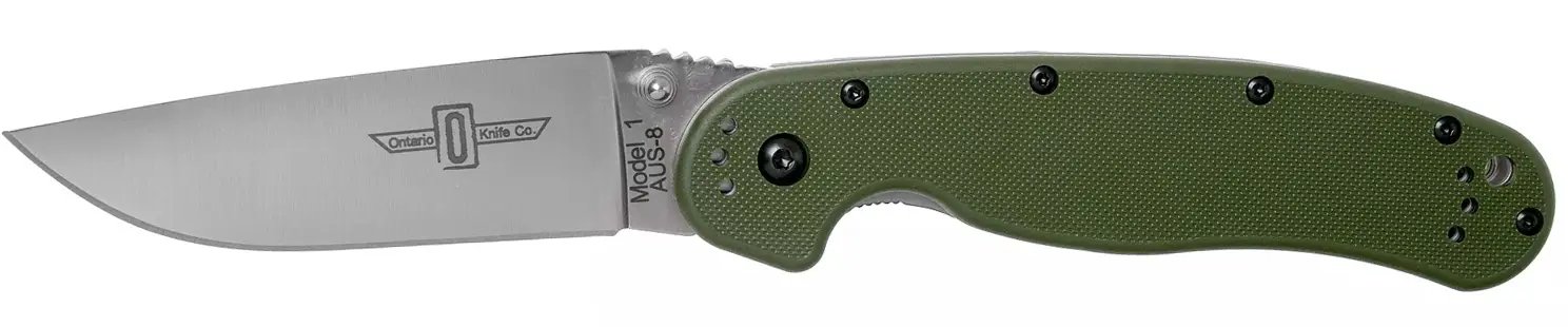 Ніж Ontario Knife RAT I AUS-8 Foliage Green