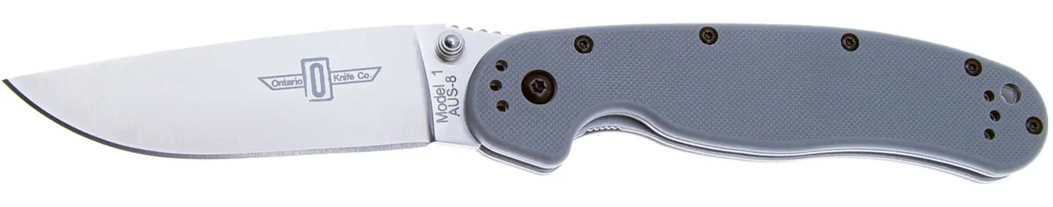 Нож Ontario Knife RAT I AUS-8 Grey