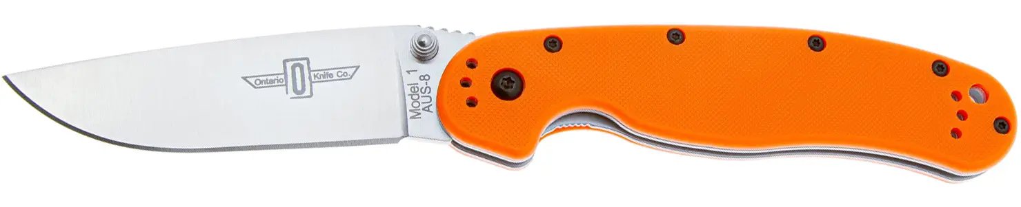 Ніж Ontario Knife RAT I AUS-8 Orange