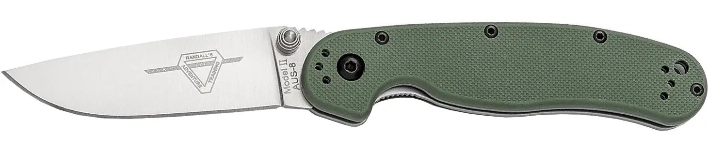 Нож Ontario Knife RAT II AUS-8 OD Green