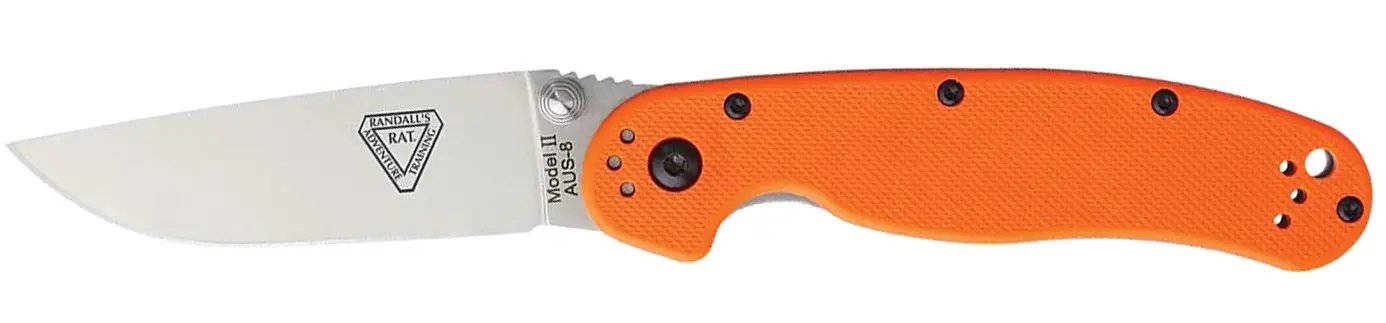 Нож Ontario Knife RAT II AUS-8 Orange