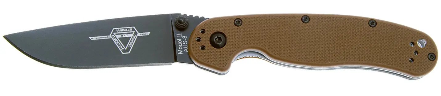 Нож Ontario Knife RAT II AUS-8 BB Coyote Brown