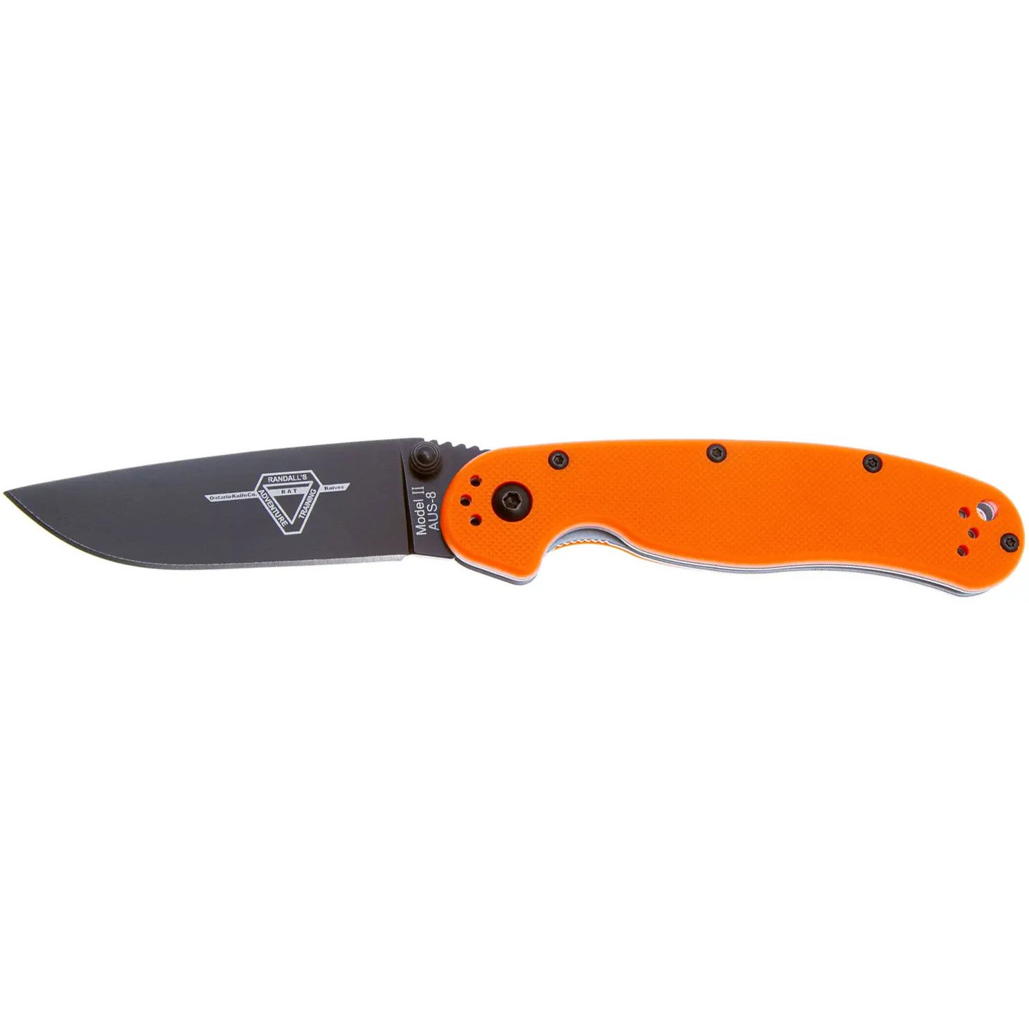 Ніж Ontario Knife RAT II AUS-8 BB Orange