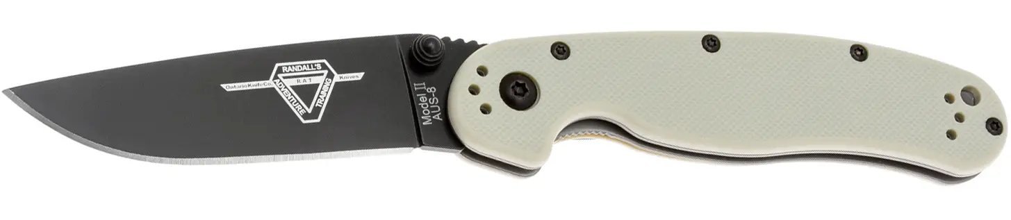 Ніж Ontario Knife RAT II AUS-8 BB Bone